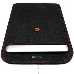 Photo3: buzzhouse design Handmade felt cace for MacBook Air13&MacBook Pro13 with Retina Display Black (Made in Japan)