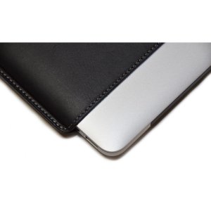 Photo2: buzzhouse design Handmade leather case for MacBook Pro13 with Retina display(Mid 2015) Black (Made in Japan)