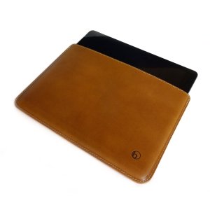 Photo2: buzzhouse design Handmade leather case for iPad Air Brown (Made in Japan)