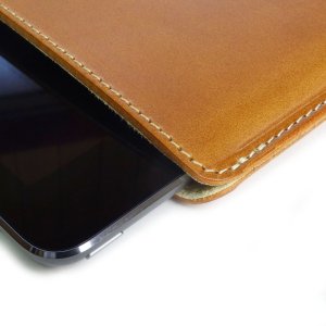 Photo4: buzzhouse design Handmade leather case for iPad Air Brown (Made in Japan)