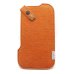 Photo2: buzzhouse design Handmade felt case for iPhone 6 Orange (Made in Japan) (2)