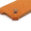 Photo4: buzzhouse design Handmade felt case for iPhone 6 Orange (Made in Japan)