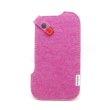 Photo2: buzzhouse design Handmade felt case for iPhone 6 Pink (Made in Japan)