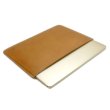 Photo3: buzzhouse design Handmade leather case for MacBook Pro14  Brown (Made in Japan)