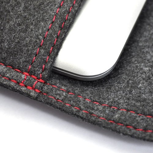 Photo5: buzzhouse design Handmade felt cace for MacBook Pro 13 Late2016 Black (Made in Japan)