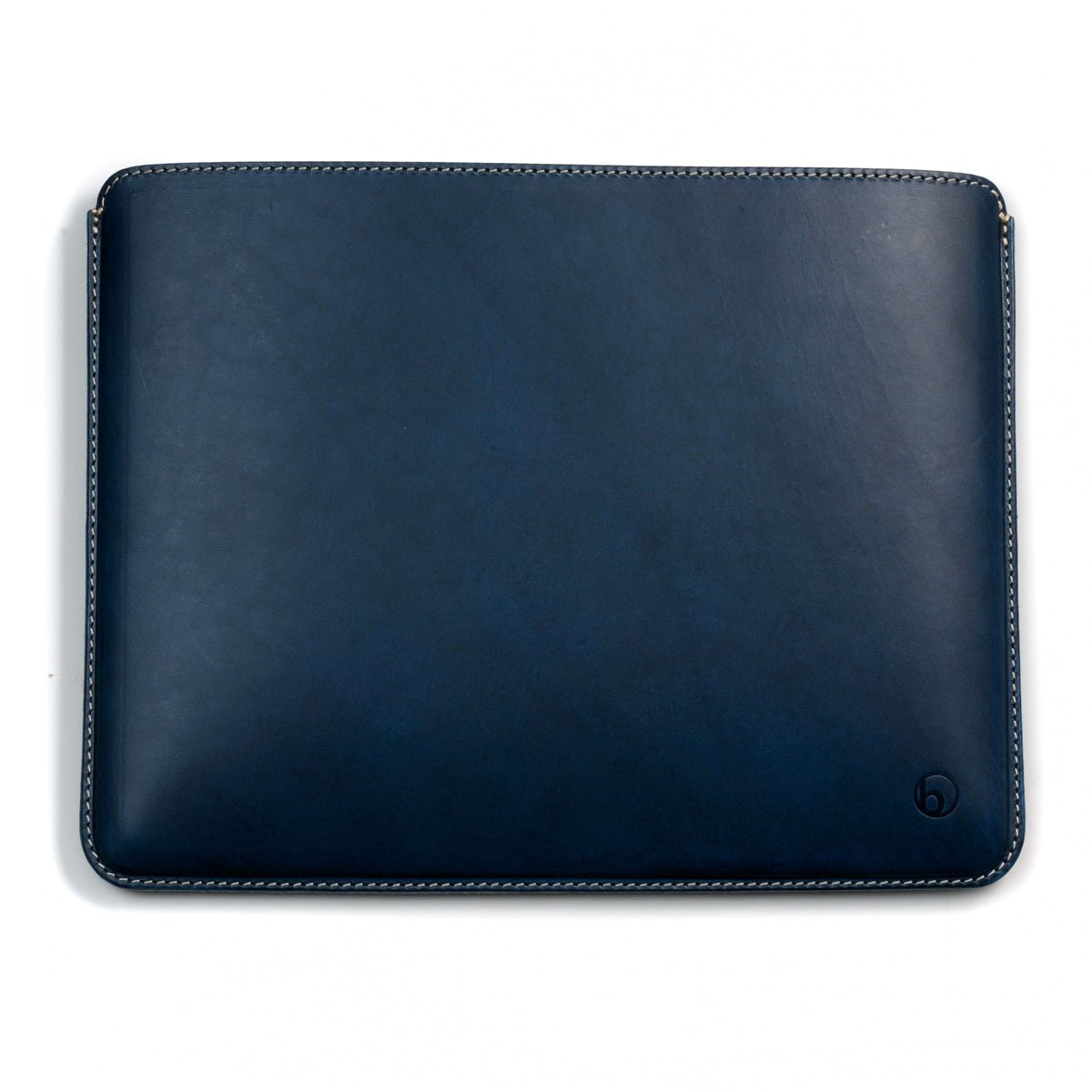 Photo3: buzzhouse design Handmade leather case for iPad 2022 Blue (Made in Japan)