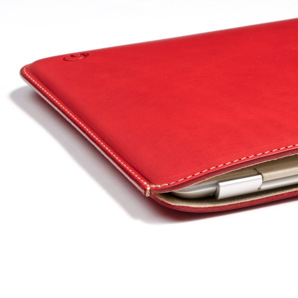 Photo2: buzzhouse design Handmade leather case for iPad mini with Retina display Red (Made in Japan)