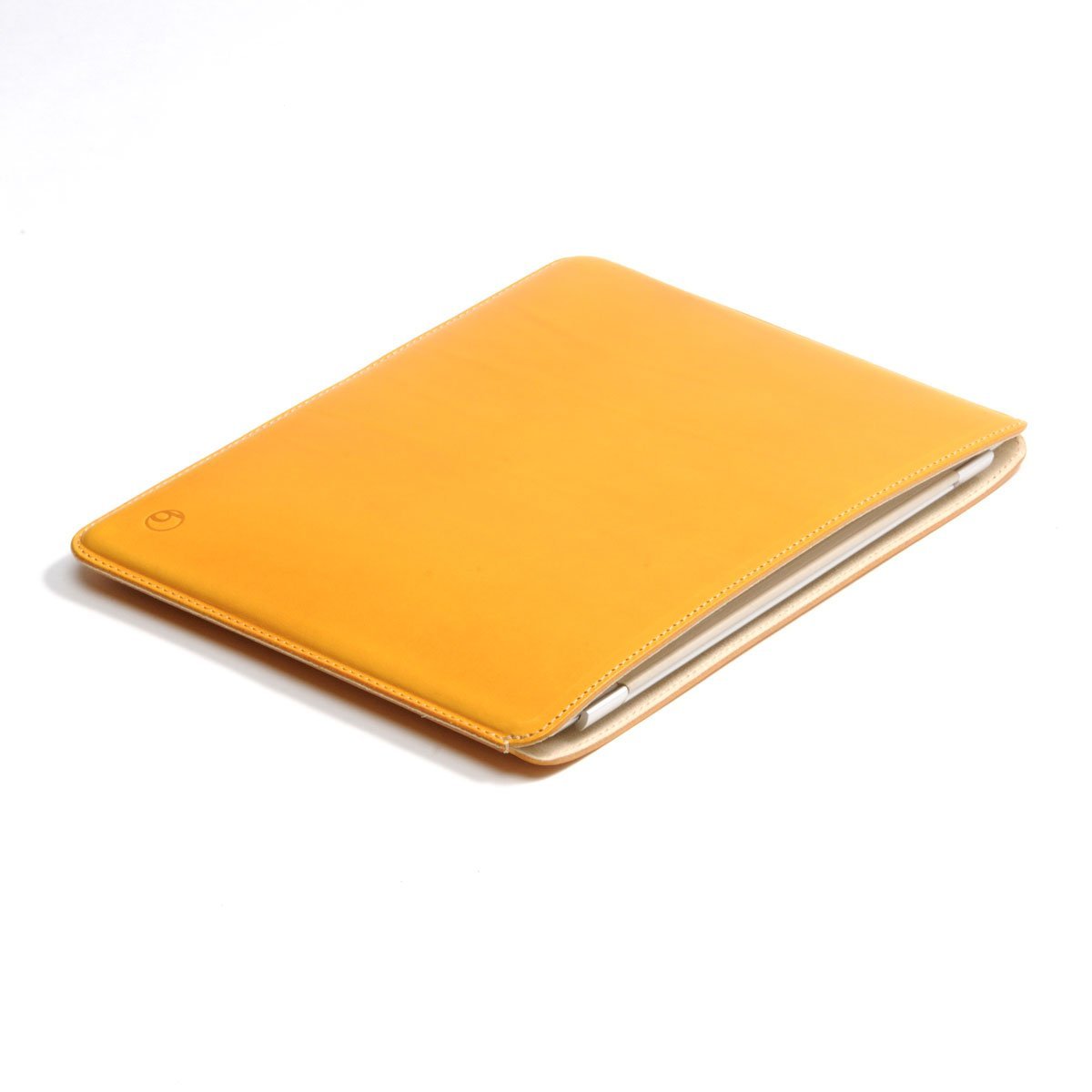 Photo2: buzzhouse design Handmade leather case for iPad 2022 Camel (Made in Japan)