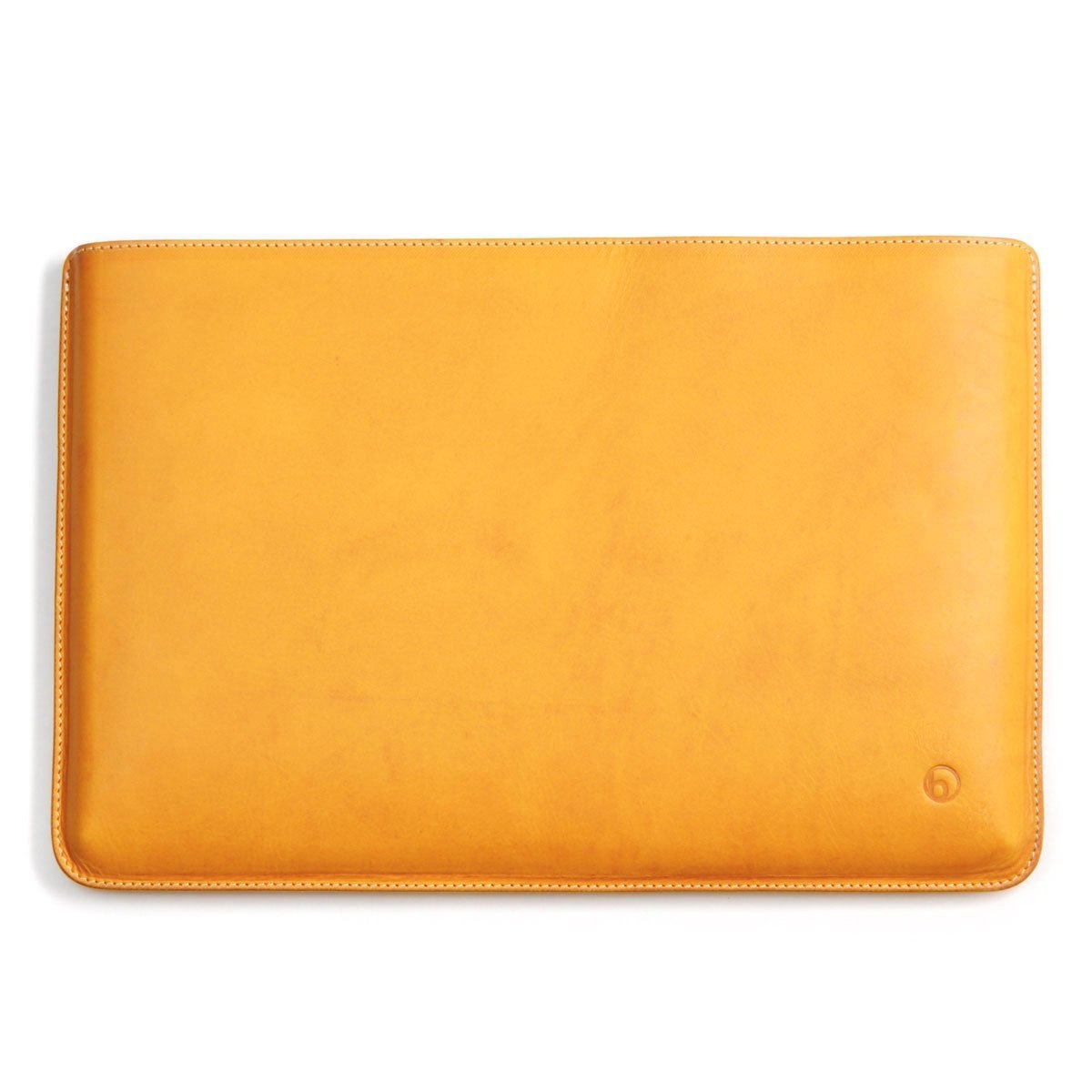 Photo3: buzzhouse design Handmade leather case for MacBook Air11 Camel (Made in Japan)