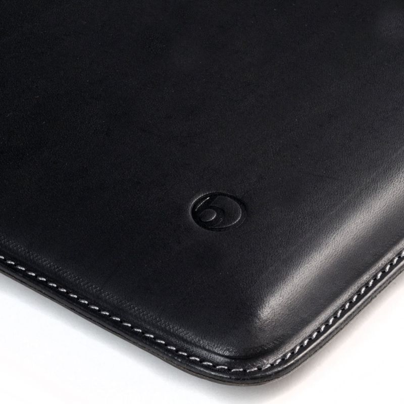 Photo5: buzzhouse design Handmade leather case for MacBook Air13 Black (Made in Japan)