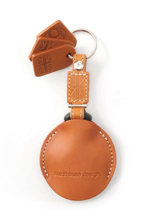 Photo3: buzzhouse design BMW MINI handmade leather Key ring Cover R55,R56,R57,R58,R59,R60 Camel (Made in Japan)　