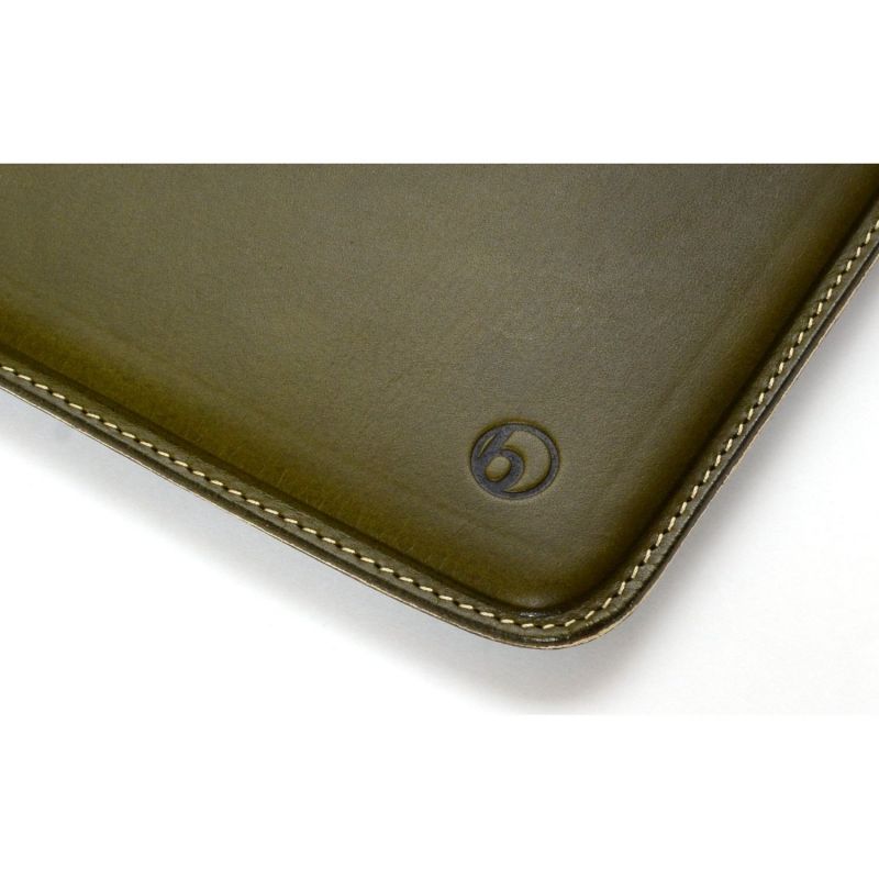 Photo2: buzzhouse design Handmade leather case for iPad mini with Retina display Green (Made in Japan)