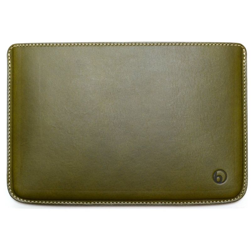 Photo4: buzzhouse design Handmade leather case for iPad mini with Retina display Green (Made in Japan)