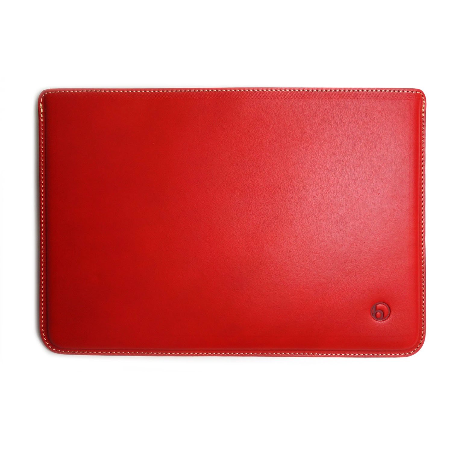Photo3: buzzhouse design Handmade leather case for iPad Air Red (Made in Japan)