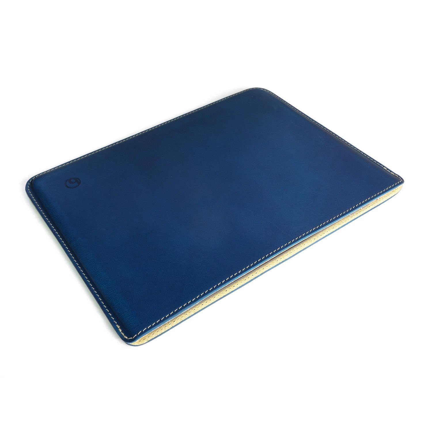 Photo1: buzzhouse design Handmade leather case for iPad Air Blue (Made in Japan)