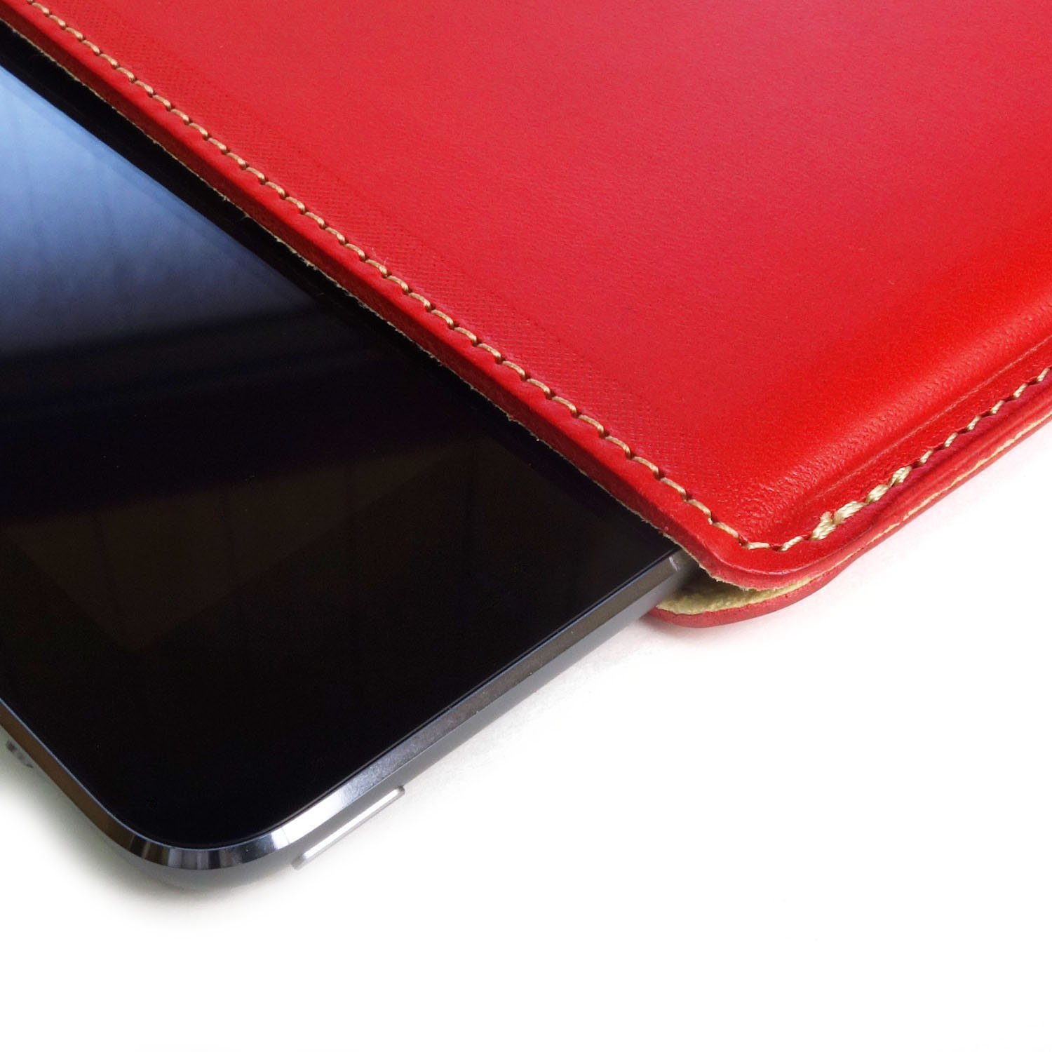 Photo4: buzzhouse design Handmade leather case for iPad Air Red (Made in Japan)