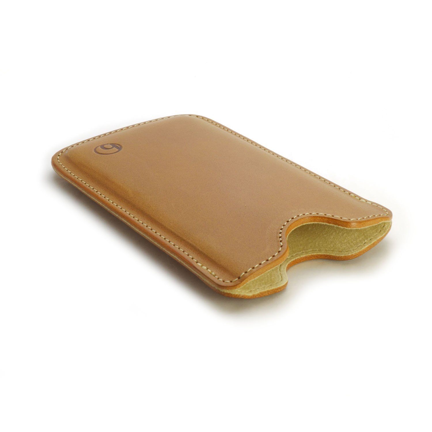 Photo2: buzzhouse design Handmade leather case for iPhone 13 Brown (Made in Japan)