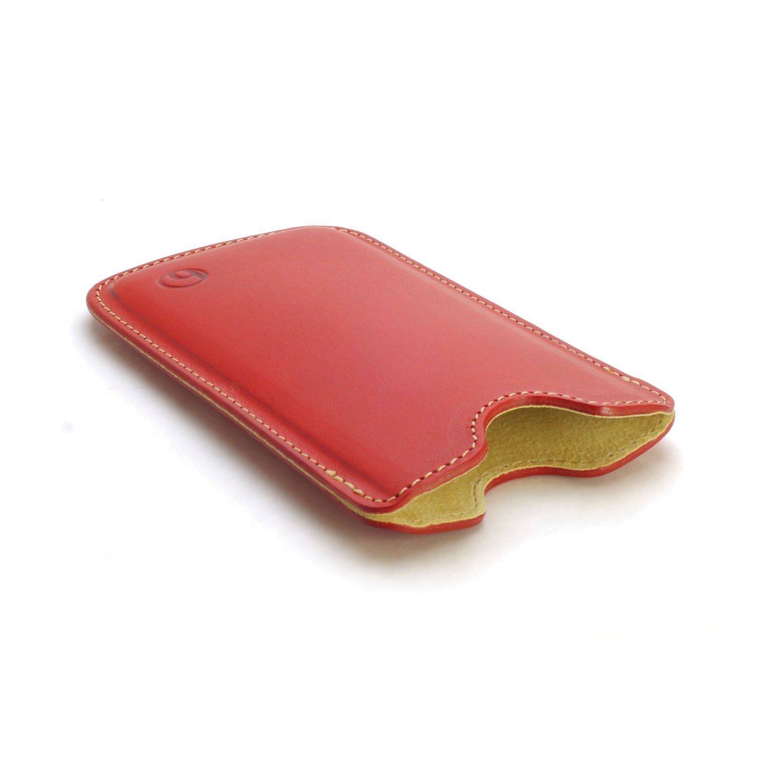 Photo4: buzzhouse design Handmade leather case for iPhone 6 Red (Made in Japan)