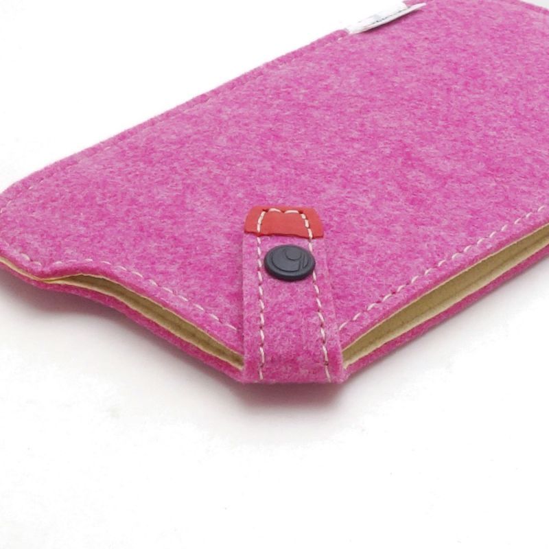 Photo4: buzzhouse design Handmade felt case for iPhone 6 Pink (Made in Japan)