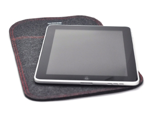 Photo2: buzzhouse design Handmade felt case for iPad with Retina display/iPad2 Black (Made in Japan)